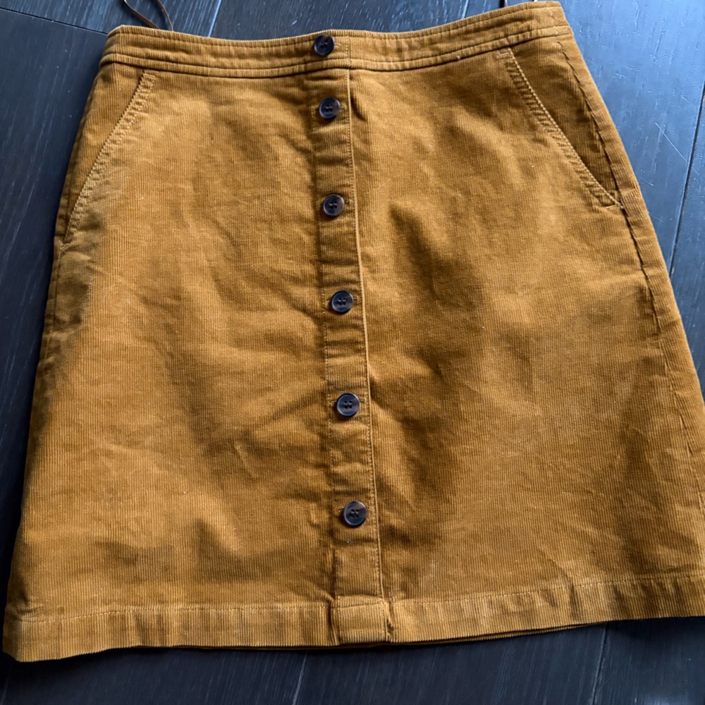 J. Crew Tan Corduroy Skirt NWOT